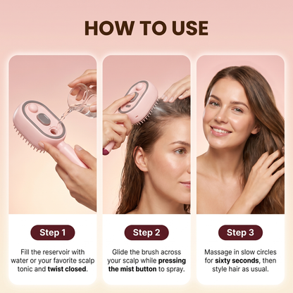 Peigne de massage à coussin d'air électrique pulvérisateur