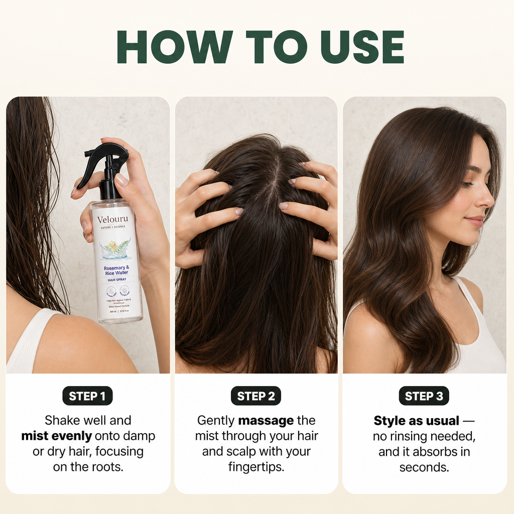 Rosemary & Rice Water Hair Spray