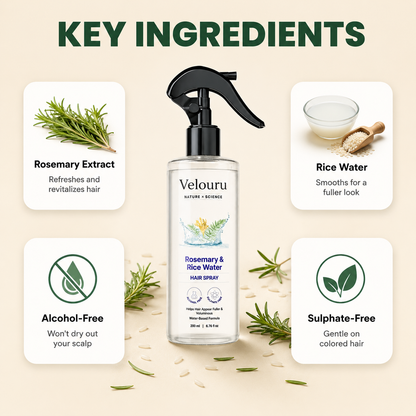 Rosemary & Rice Water Hair Spray