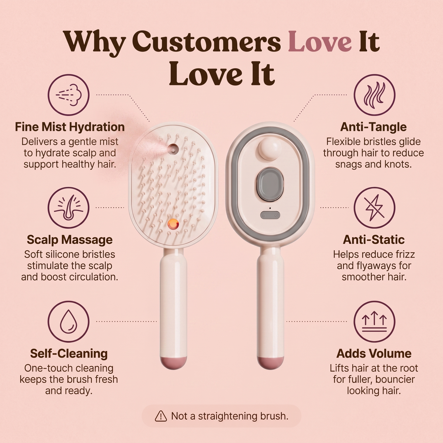 Electric Spray Air Cushion Massage Comb